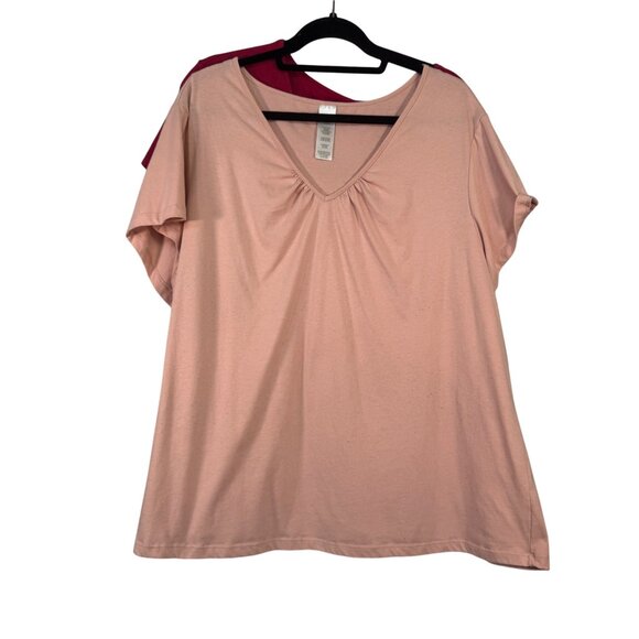 Avon Fashion Womens Size 3X V-Neck Tops 2-Pack - Picture 1 of 5